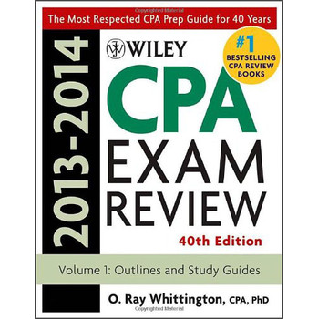 Wiley CPA Examination Review 2013-2014, Outlines and Study Guides (Volume 1) [平装] (威利注册会计师考试复习 2013-2014·第1卷：大纲和学习指南，第40版 )