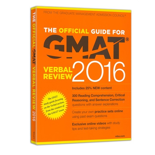 (2016)GMAT官方指南：语文(英文原版) The Official Guide for GMAT Verbal Review 2016 with Online Question Bank and Exclusive Video