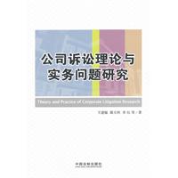 公司诉讼理论与实务问题研究