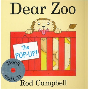 The Pop-up Dear Zoo (Book & CD) 最新版《亲爱的动物园》 大奖童书-玩具卡板翻翻书（附CD）