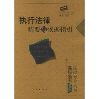 执行法律精要与依据指引/法律专业人员高级助手书系