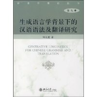 生成语言学背景下的汉语语法及翻译研究