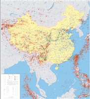 中国及邻区地震震中分布图(1:500万)