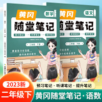 新版随堂笔记二年级下册语文数学套装部编人教版小学生重点知识集锦汇总同步解读小学课本全教材解析