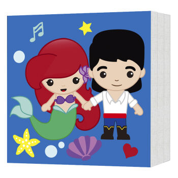 迪士尼涂色画框:仙蒂公主 爱丽儿公主 爱洛公主与王子(套装共3套)